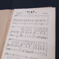 Spartito musicale FIAT Canzone Danza versi di Merlotti Musica Raffaelli 1930 2