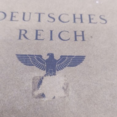 Passaporto tedesco Deutsches Reich Reisepass 1937. Buono