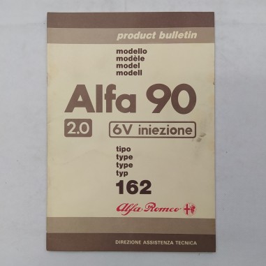 Alfa Romeo Product bulletin vetture Alfa 90 tipo 162, 1985. Macchie d'officina