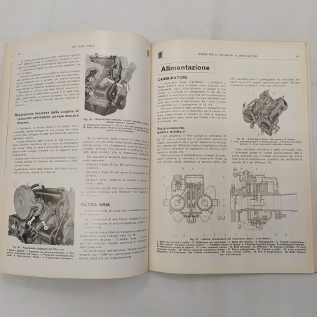 Vetture Fiat 1100R - Caratteristiche e dati, norme per revisioni, 1967. Polvere