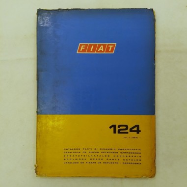 Auto Fiat 124 Catalogo ricambi carrozzeria '72. Sbucciature e macchie