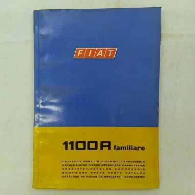 Auto Fiat 1100R familiare - Catalogo ricambi carrozzeria, '68. Polvere e macchie