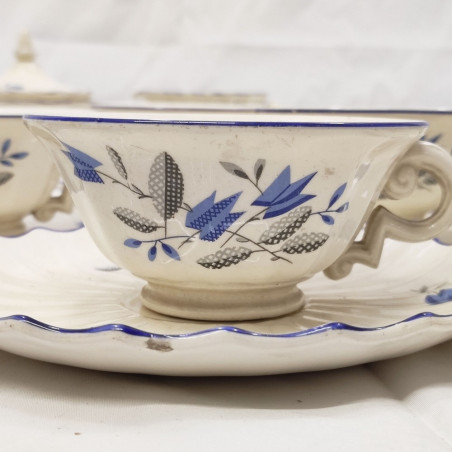 Servizio da te per 10 ceramica Lavenia anni 40/50