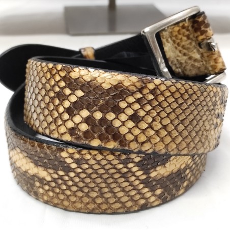 Enrico Pucci borsa donna in pitone con due cinture abbinate