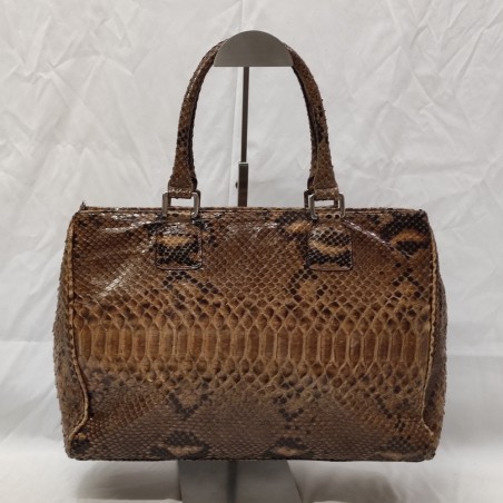 Enrico Pucci borsa donna in pitone con due cinture abbinate