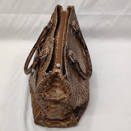 Enrico Pucci borsa donna in pitone con due cinture abbinate
