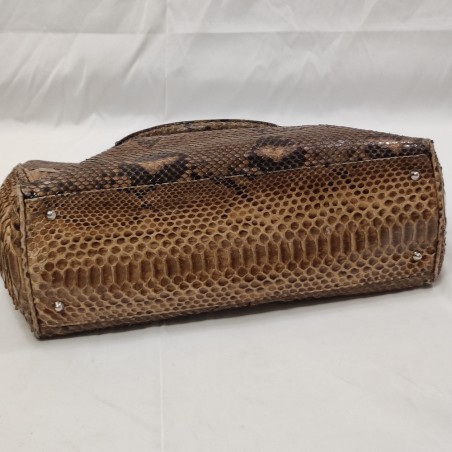 Enrico Pucci borsa donna in pitone con due cinture abbinate