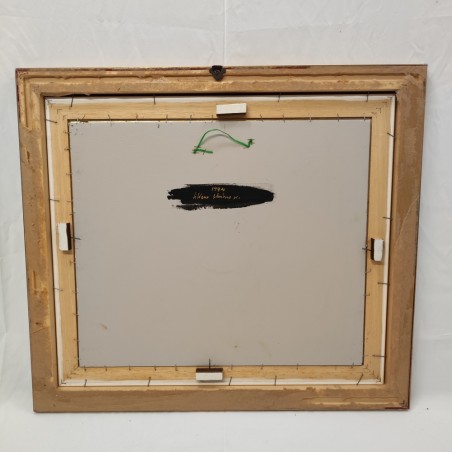 Quadro olio su tavola Silvano d'Ambrosio Genius Loci 1994