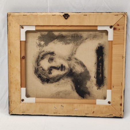 Quadro olio su tela Silvano d'Ambrosio paesaggio notturno