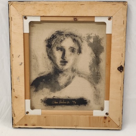 Quadro olio su tela Silvano d'Ambrosio paesaggio notturno
