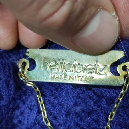Giacca Hettabretz in pelle di serpente e collo di volpe tinta viola tg 48/50