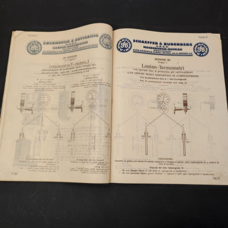 Shaeffer & Budenberg catalogo misuratori di temperatura termometri anni 30