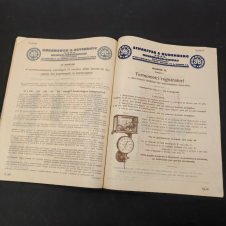 Shaeffer & Budenberg catalogo misuratori di temperatura termometri anni 30
