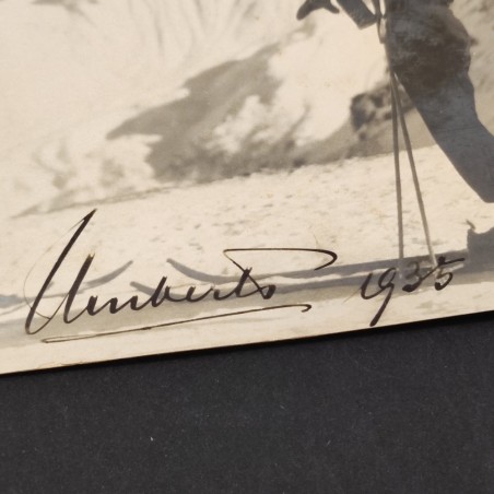 Umberto di Savoia foto originale con autografo anno 1935