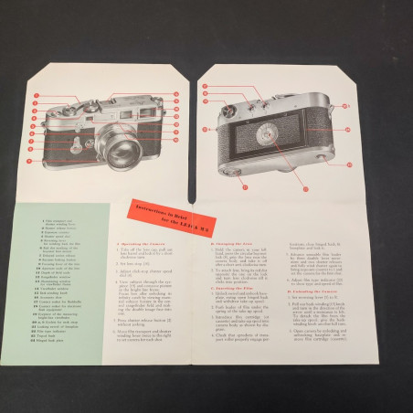 The Leica M3 Instruction Book - brochure singola 1955