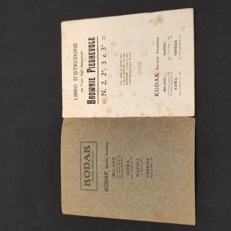 Libretto istruzioni Kodak Brownie pieghecole  N. 2 2A N. 3 3A