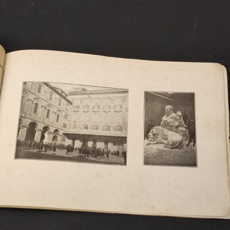 Parte di libretto satirico militare con disegni e poesia in rima perido anni 20