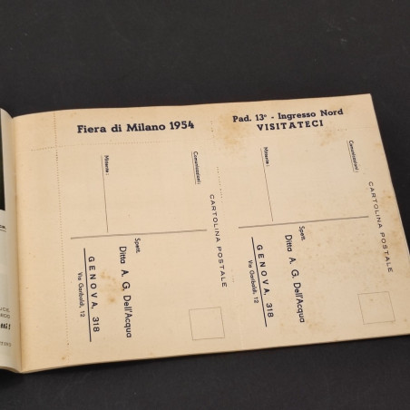 Agda dell'Acqua Vademecum 1954 1° ed. catalogo fotografico