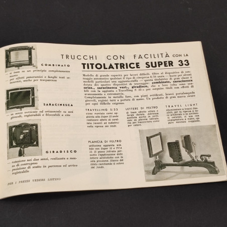 Agda dell'Acqua Vademecum 1954 1° ed. catalogo fotografico