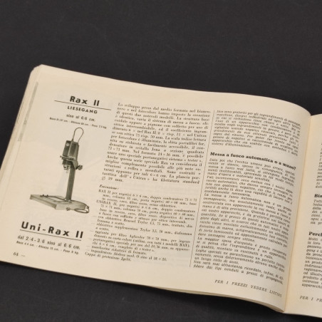 Agda dell'Acqua Vademecum 1954 1° ed. catalogo fotografico