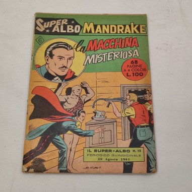 Super Albo Mandrake La Macchina Misteriosa n° 12 - 20 agosto 1961