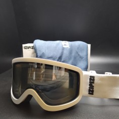Occhiali da sci Izipizi a maschera bianchi grandi, anti nebbia, 100% UV. Nuovi 2