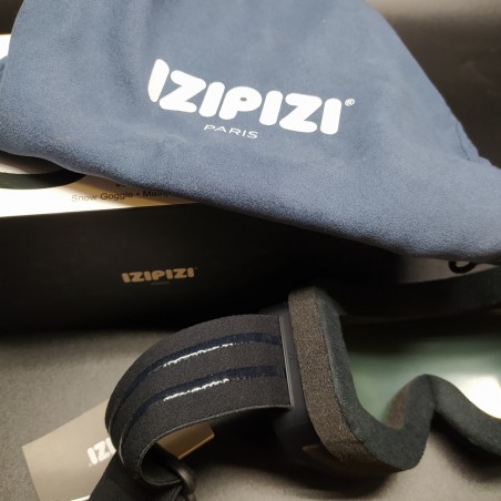 Occhiali da sci Izipizi a maschera neri tg. piccola, anti nebbia, 100%UV. Nuovi