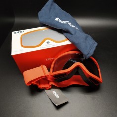 Occhiali da sci Izipizi a maschera arancio piccoli, anti nebbia, 100%UV. Nuovi