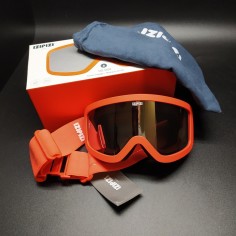 Occhiali da sci Izipizi a maschera arancio piccoli, anti nebbia, 100%UV. Nuovi 2