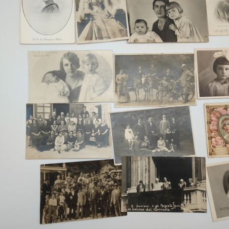 Lotto di foto stampate a cartolina di casa Savoia prima metà 900