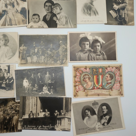 Lotto di foto stampate a cartolina di casa Savoia prima metà 900