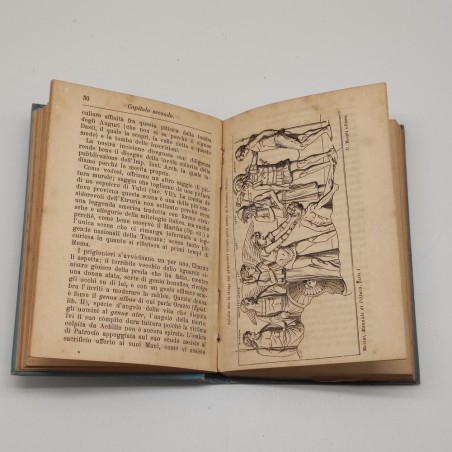 Manuale Hoepli Pittura Italiana (Parte prima) 1885 una pagina tagliata