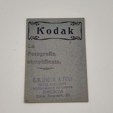 Kodak La fotografia semplificata - libretto formato 9x13 cm 16 pagine ottimo