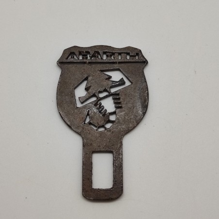 Fregio in ferro Scoprione Abarth, possibile prototipo per placca auto 5x8,5 cm