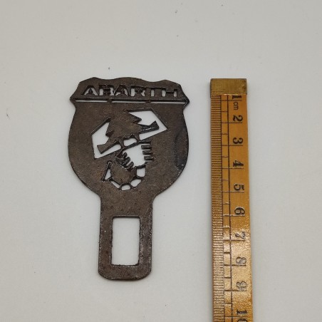Fregio in ferro Scoprione Abarth, possibile prototipo per placca auto 5x8,5 cm