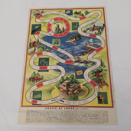 Gioco Caccia al ladro omaggio pubblicitario della Crema Nivea anno 1938