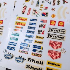 Lotto di 4 decalcomanie ad acqua anni 70/80 per modelli F1. Buone condizioni 2