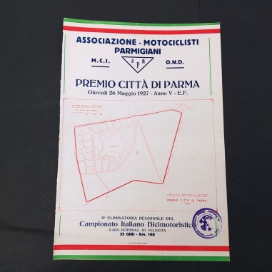 Manifestino Premio città di Parma - Associazione motociclisti parmigiani, 1927