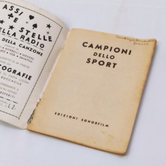 Libretto I campioni dello sport del 1942 - 63 pagine. Ingiallimenti e strappo 2