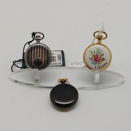Lotto di 3 orologi da tasca monachine Lorenz, Polis, Ch. Tissot & fils, d. 3 cm