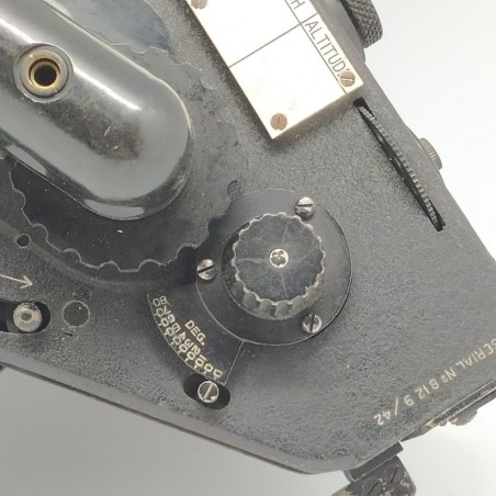 Sestante inglese a bolla per navigazione aerea degli anni '40 WWII