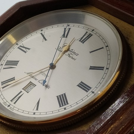 Orologio da tavolo Certina al quarzo di forma esagonale in cofanetto. Buono