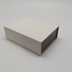 Cofanetto per cronografo Eberhard grigio 14,5x10,5x5 cm. Piccole sbucciature 2