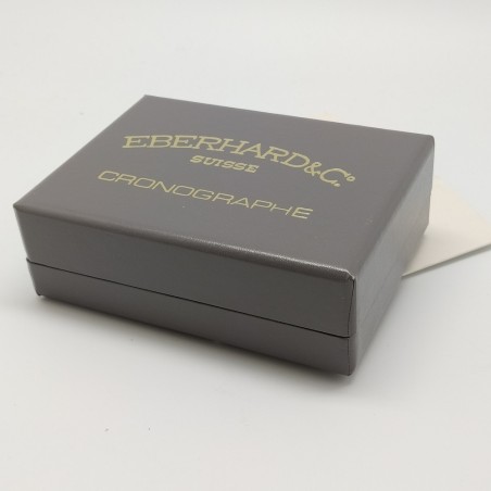 Cofanetto per cronografo Eberhard grigio 14,5x10,5x5 cm. Piccole sbucciature