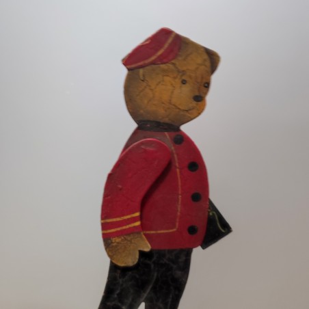 Orsetto basculante in metallo anni 30/40 piccole scrostature