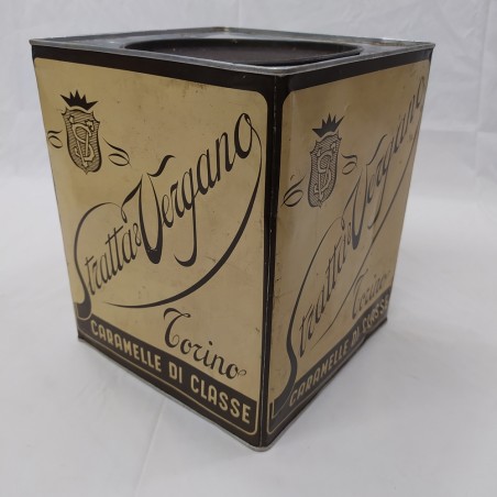 Lotto di 3 scatole in latta di anni 30/40 caffè, caramelle e dolci.