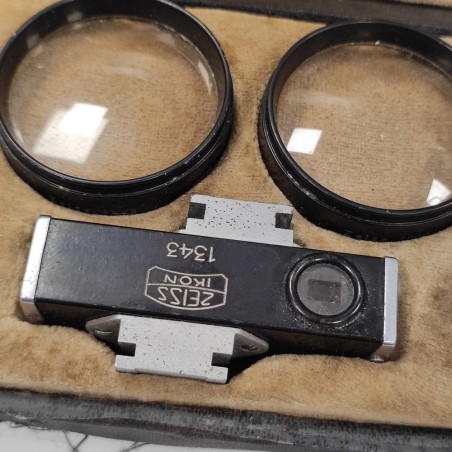 Cofanetto Zeiss IKON con telemetro e lenti 20 30 e 50. Necessita pulizia