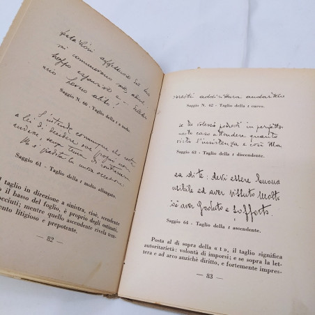 Libro Grafologia, G. Ronchi, I.E.M. 1936. Piccole sbucciature