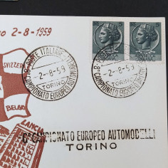 Lotto di 3 cartoline campionati sportivi e Giornata del tabaccaio, anni '50-'60 2