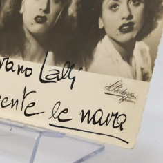 Cartolina Le Sorelle Nava con dedica datata 1946. Piccola piega 2